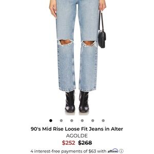 Agolde Women's Straight Leg Jeans - Light Blue